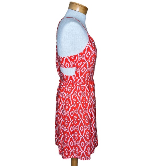 Everly Women’s Racerback Ikat Print Dress With Side & Back Cutouts Small… - Picture 4 of 16